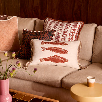 Sardines Tan Cushions