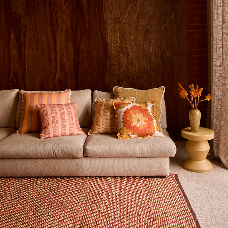 Mini Olive Wave Cushion