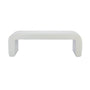 Juliette Boucle Bench - White