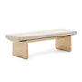 Topaz Bench - Beige Natural Finish