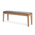 Bok Outdoor Fabric 2 Seater Bench (Teak, Mocha)