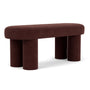 Charlie Bench - Moss Burgundy