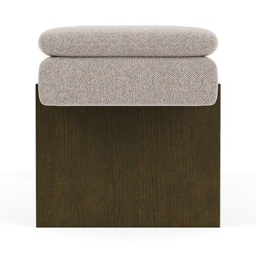 Agnes Brown Textured Weave / Dark Walnut