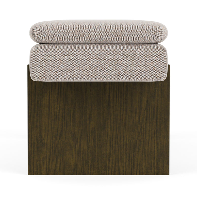 Agnes Brown Textured Weave / Dark Walnut