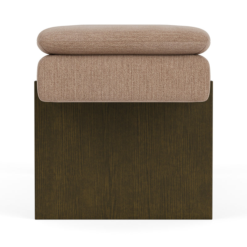 Aulla Caramel Textured Weave / Dark Walnut