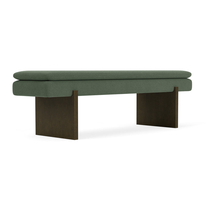 Cura Dark Green Weave / Dark Walnut