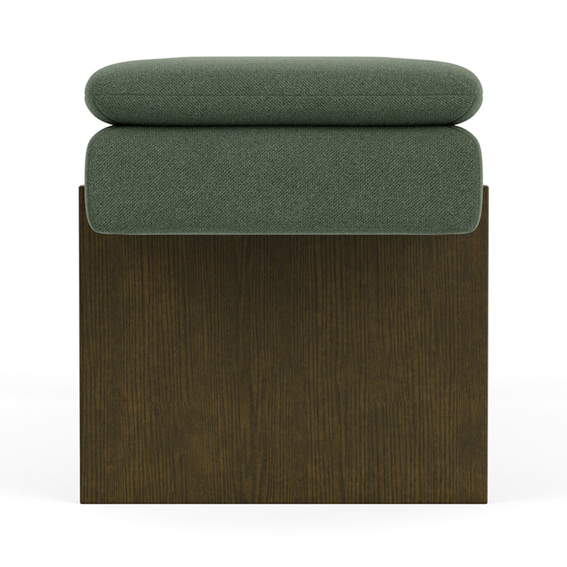 Cura Dark Green Weave / Dark Walnut