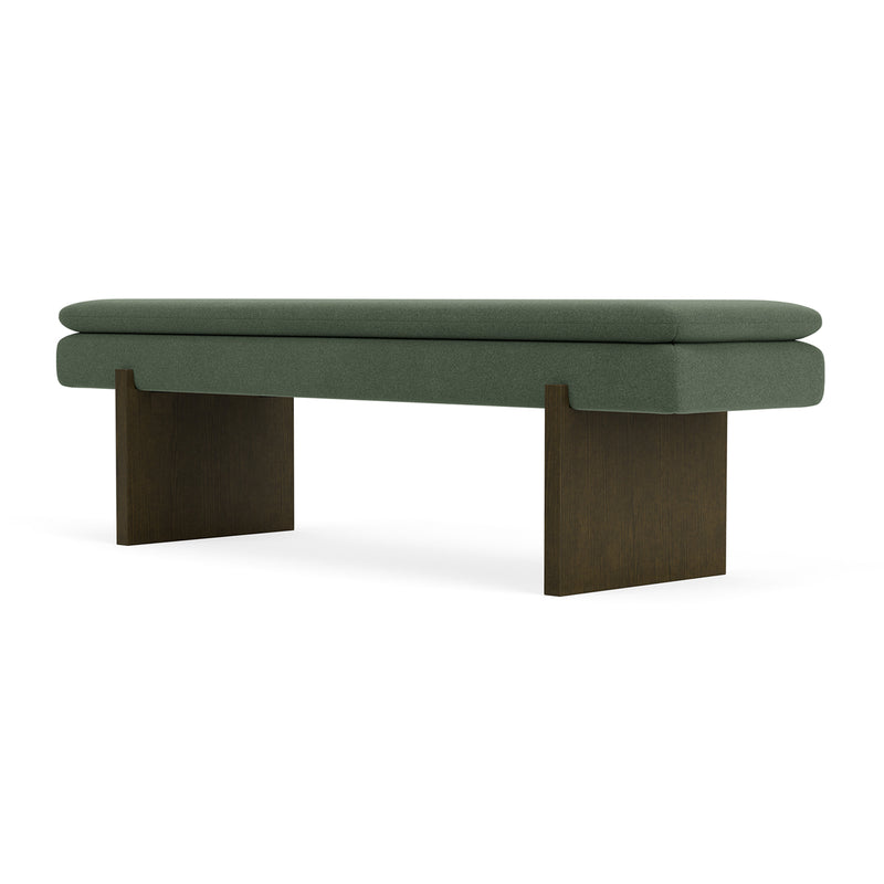 Cura Dark Green Weave / Dark Walnut