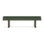 Cura Dark Green Weave / Dark Walnut