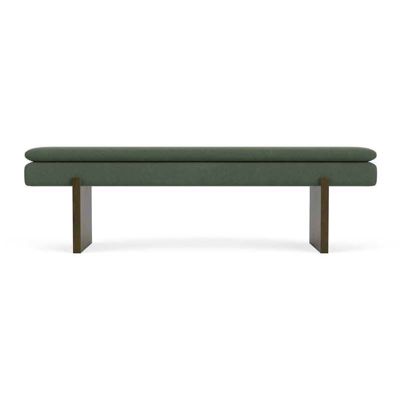 Cura Dark Green Weave / Dark Walnut
