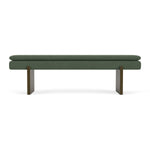 Cura Dark Green Weave / Dark Walnut