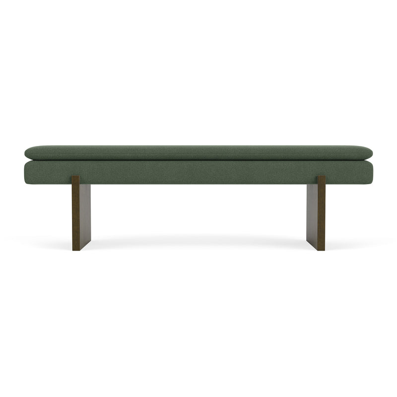 Cura Dark Green Weave / Dark Walnut