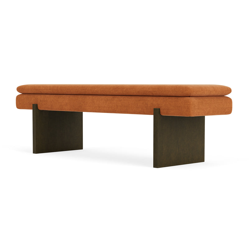 Danny Amber Textured Weave / Dark Walnut