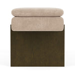 Danny Cream Textured Weave / Dark Walnut