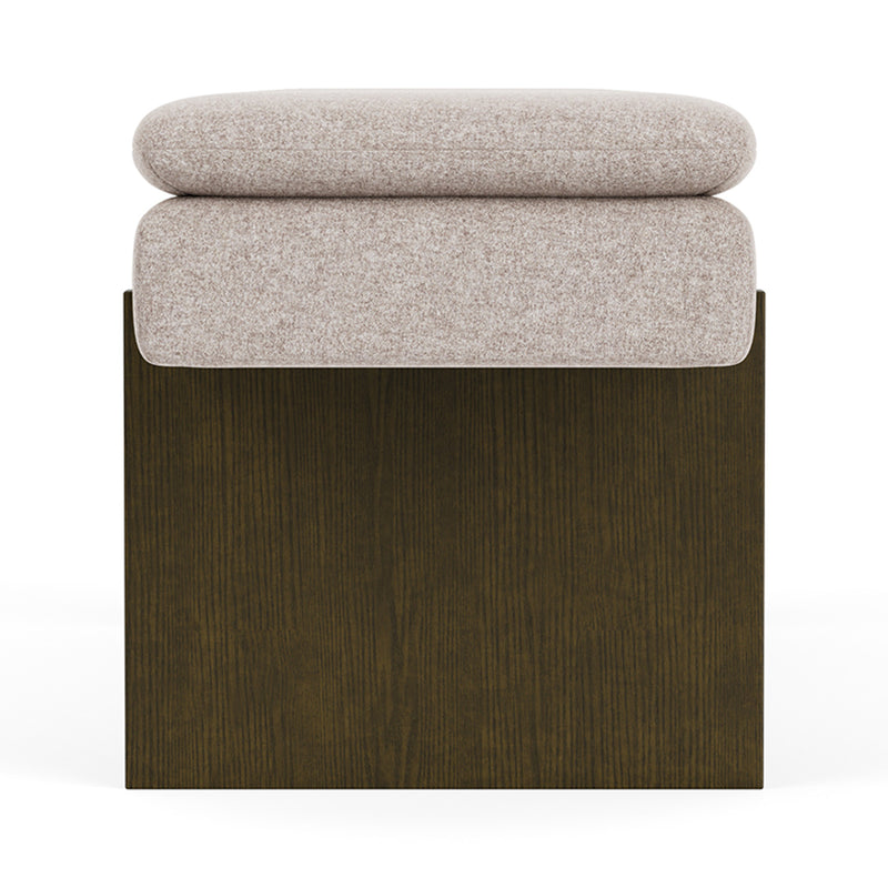Fabio Stone Fabric / Dark Walnut