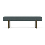 Form Blue Grey Fabric / Dark Walnut