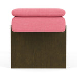Firenze Bubblegum Fabric / Dark Walnut