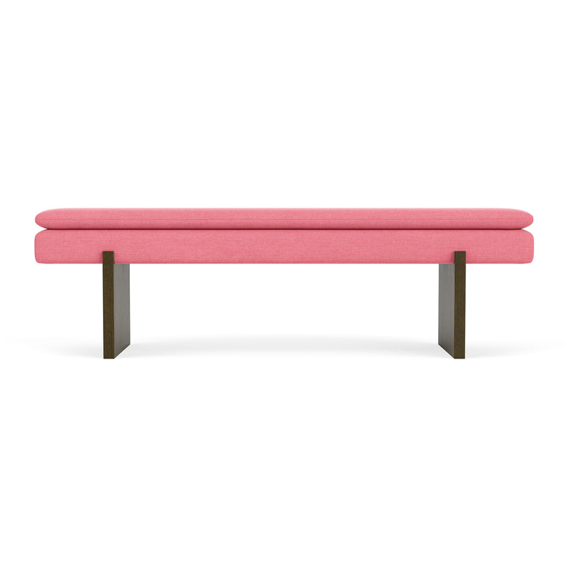 Firenze Bubblegum Fabric / Dark Walnut