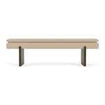 Form Cream Fabric / Dark Walnut