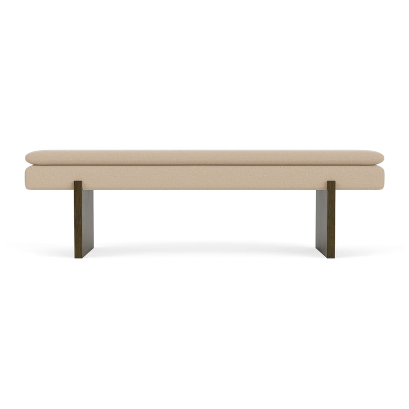 Form Cream Fabric / Dark Walnut