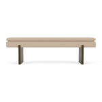 Form Cream Fabric / Dark Walnut