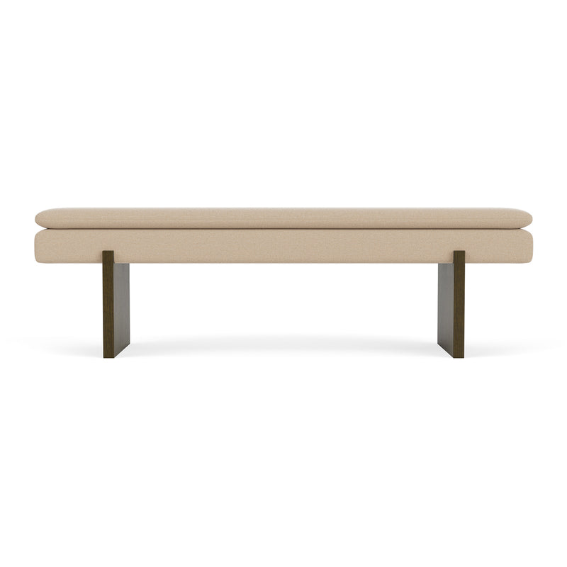 Form Cream Fabric / Dark Walnut
