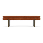 Moss Rust Fabric / Dark Walnut