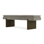 Planet Grey Green Fabric / Dark Walnut