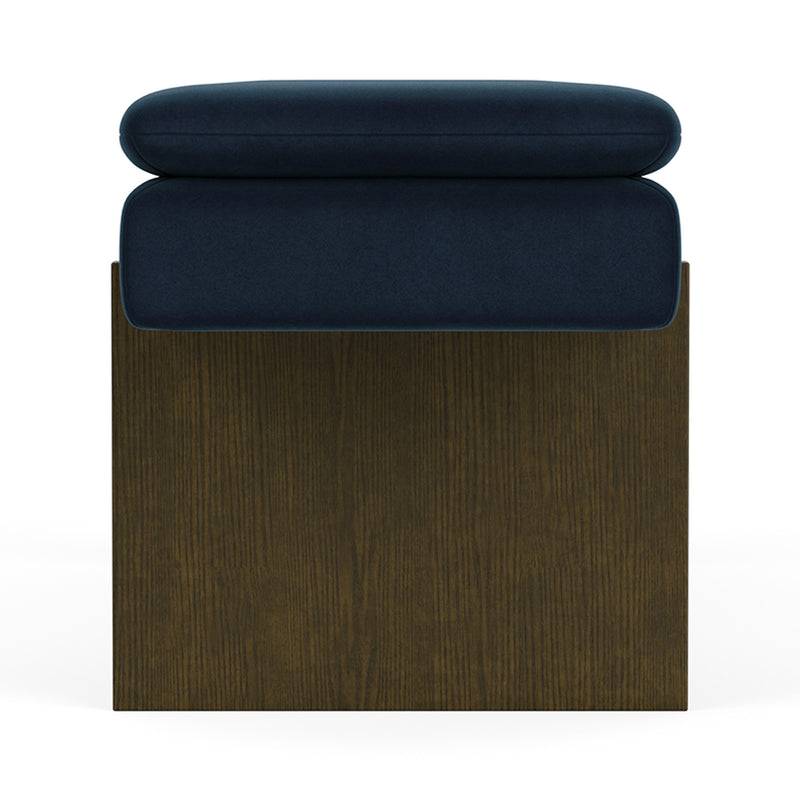 Lux Navy Velvet / Dark Walnut