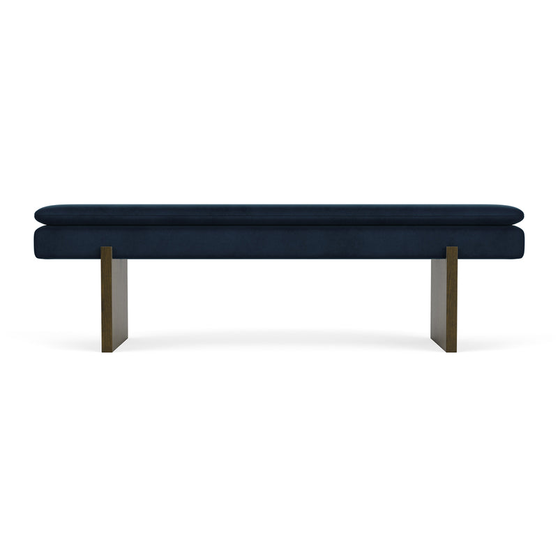 Lux Navy Velvet / Dark Walnut