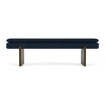 Lux Navy Velvet / Dark Walnut