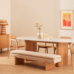 Maya Cream Boucle / Walnut Natural