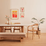 Maya Cream Boucle / Walnut Natural