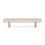 Umi Oak Bench - Vega Cream Textured Weave / Oak