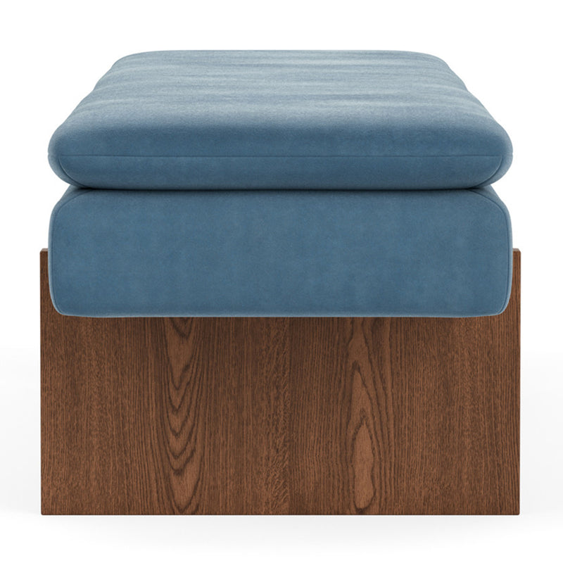 Velour Lux Shadow Blue / Walnut Natural