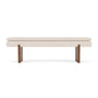 Umi Walnut Bench - Mark Sand Weave / Walnut Natural