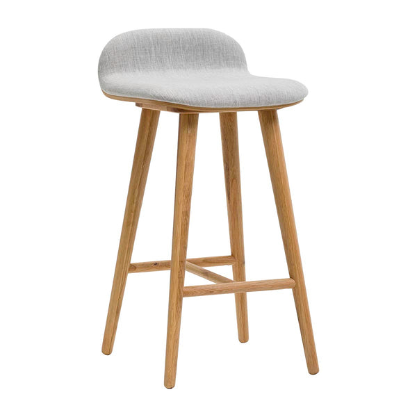 Life Interiors - Buy Capa Fabric Bar Stool (65cm, Oak) & Furniture ...