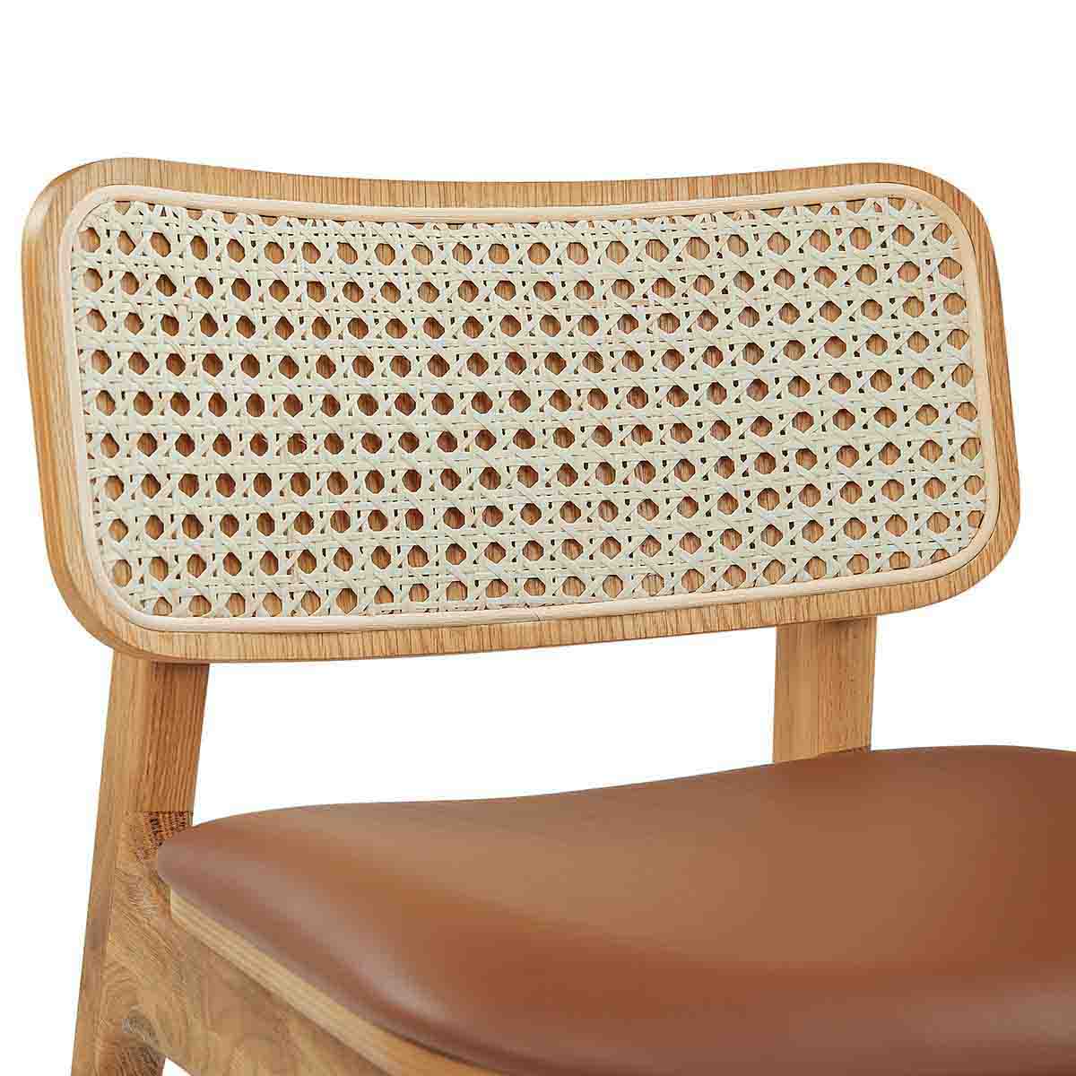 Flair Rattan Leather Bar Stool – Life Interiors