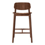 Lando Timber Bar Stool - Walnut / Walnut