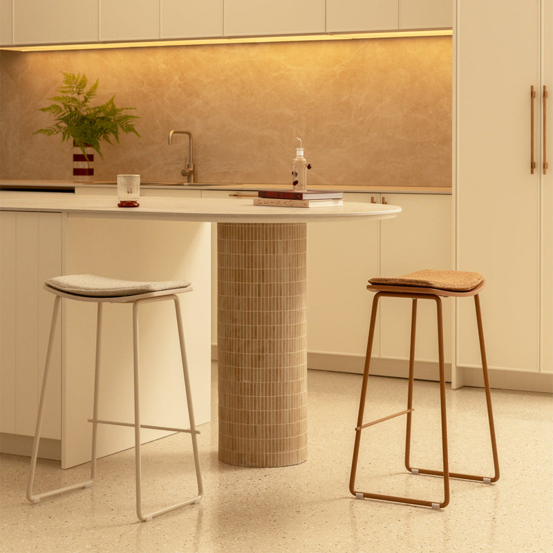 Terracotta Caramel Textured Weave