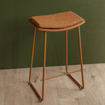Terracotta Caramel Textured Weave