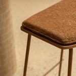Terracotta Caramel Textured Weave