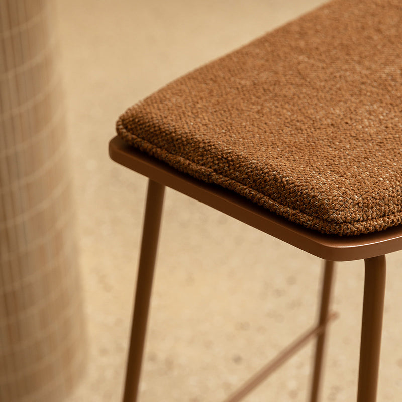Terracotta Caramel Textured Weave