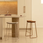 Terracotta Caramel Textured Weave
