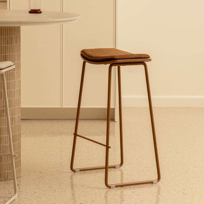 Terracotta Caramel Textured Weave