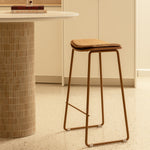 Terracotta Caramel Textured Weave