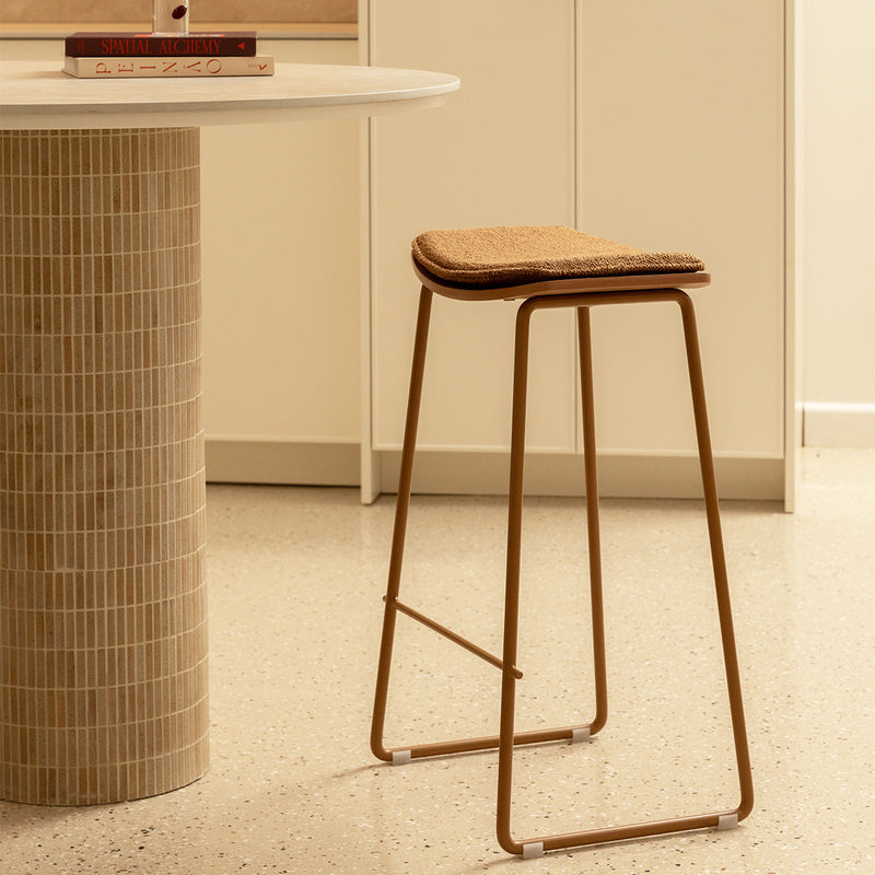 Terracotta Caramel Textured Weave