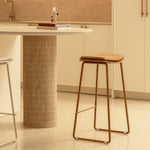 Terracotta Caramel Textured Weave