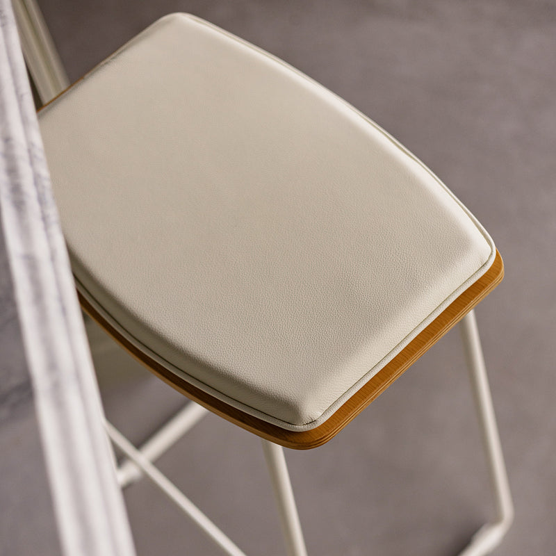 Oak White Leather