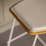 Oak White Leather
